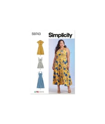 Patron Simplicity 9743 - Robe du 48 au 66 FR taille n°FR 58-66