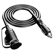 Avizar Rallonge Allume-Cigare 12-24V en Cuivre Pur 15A 3.6m mâle vers femelle Noir