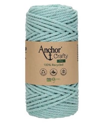 Corde de Coton Recyclé Macramé Anchor Crafty Fine - 250gr - Anchor 117 Bleu clair