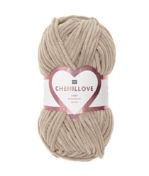 Découvrez le Confort et la Douceur de la Pelote Velours Creative Chenillove 100GR de Rico Design 11 Marron Beige