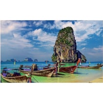 Puzzle thailande krabi / plage avec rocher 2000 pièces - collection ocèan - educa - 18007