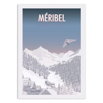 Affiche 30x40 cm - Méribel - Turo