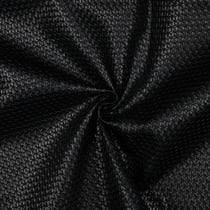 Tissu Simili cuir Tissé uni Noir