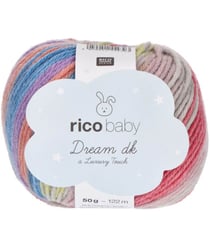 Fil à tricoter Rico RICO BABY DREAM LUX TOUCH - Rico Design 07 Rouge/lilas