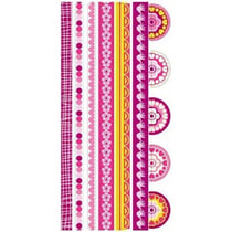 16 stickers transparents frise GIRL