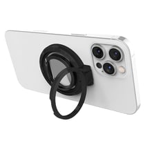 STM Anneau MagSafe pour iPhone avec Support Escamotable et Ouvre-Bouteille Noir