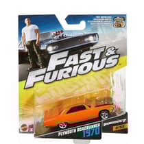 Fast et furious : plymouth roadrunner 1970 - vehicule miniature - voiture - mattel fcf37