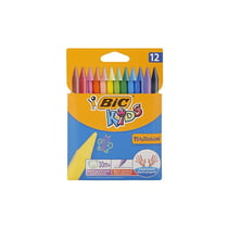 BIC Crayon de cire Plastidecor, étui en carton de 12