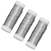 3 fils en aluminium argenté 50 m