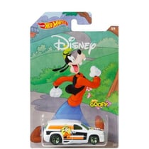 Vehicule disney : dingo voiture blanche fandango - hot wheels - voiture miniature 1:64 collection mickey 90eme - mattel - gbb41