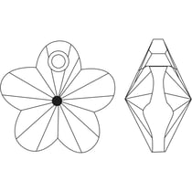 Swarovski Elements cristal - pendant Fleur, aurore boréale, 12 mm, boîte à 5 pces