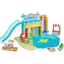 Le grand parc aquatique de peppa pig - 15 pieces - vehicule - figurine peppa le cochon - hasbro - f6295