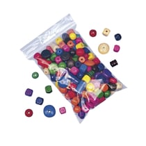 Perles en bois, multicolores, 4-25 mm sachet 250 g