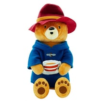 Peluche ours paddington 37 cm avec tasse - doudou licence