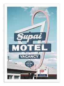 Affiche 30 x 40 cm - US 66 Motel - Philippe Hugonnard