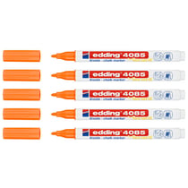 Lot de 5 marqueurs craie liquide - EDDING - Orange fluorescent - 1-2 mm