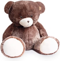 Peluche Ours Bellydou marron 110 cm