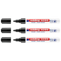 Lot de 3 marqueurs craie liquide EDDING - Noir - Pointe moyenne 2-3 mm