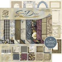 10 Papiers scrapbooking 30 x 30 cm album faire part carte Scrapmir SOME DAYS