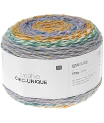 Pelote de laine à tricoter Creative Chic Unique - 200GR - Rico Design 21 Multicolore Style