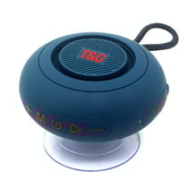 Mini Enceinte Bluetooth Sans Fil Avec Ventouse Et Radio FM Portable Bleu YONIS