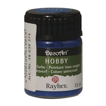 Peinture tous usages, bleu azur, flacon 15 ml