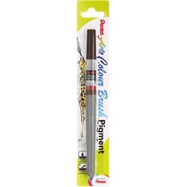 Pinceau rechargeable PENTEL - Color Brush - Sépia - Pointe brosse