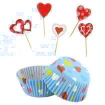 Kit décors cupcakes Saint-Valentin