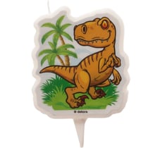 1 Bougie Silhouette Dinosaure