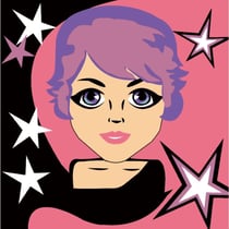 Kit canevas Soudan Fille BD 25x25cm