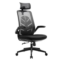 subsonic - Chaise Ergonomique pour bureau I-Care Leaf, siege gaming, renfort lombaire, dossier et appui-tête réglables, rocking Noir