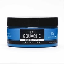 Gouache - Extra-fine - Bleu de phtalo vert - 326 - Sennelier - Pot de 100ml - Beaux-arts