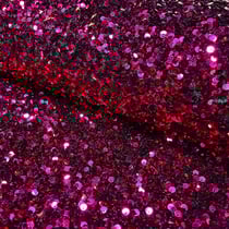 Tissu Sequins épais extensible Rose fuchsia