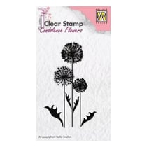 Tampon transparent scrapbooking Nellie's choice FLEUR 006