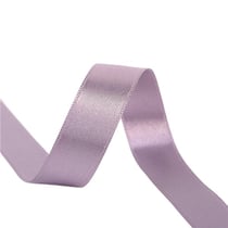 Bobine 25m ruban satin double face Mauve grisé fabriqué en France