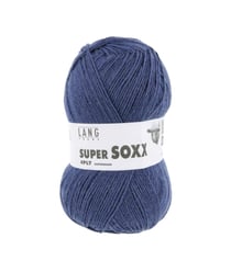 Pelote à tricoter SUPER SOXX 4 fils - 100 Gr - Lang Yarns - La laine à chaussettes incontournable 0034 Bleu