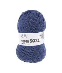 Pelote à tricoter SUPER SOXX 4 fils - 100 Gr - Lang Yarns - La laine à chaussettes incontournable 0034 Bleu