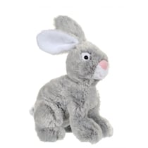 Peluche - Lapin flammé gris - 25 cm