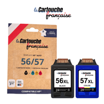 Cartouche Compatible HP 56/57XL Pack de 2 - La Cartouche Française