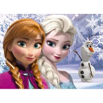 Puzzle enfant disney la reine des neiges avec elsa et olaf 50 pieces - king - 5315b