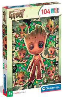 Puzzle 2D 104 pièces - Marvel Groot - Clementoni