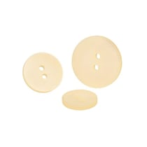 Lot de 6 boutons 2 trous satiné ivoire
