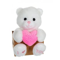 Peluche - Les p'tits lovers ourson rose - 14 cm