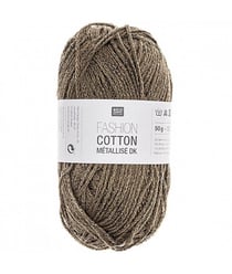 Fil à tricoter FASHION COTTON MÉTALLISÉ DK - Rico Design 22 Vert