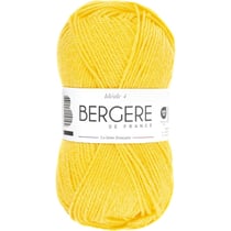 Pelote de laine - Jaune - 50% Laine 50% acrylique - Bergère de France - Idéale 4