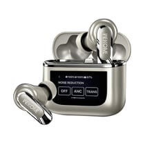 Ecouteurs Bluetooth Sans Fil Écran Couleur Réduction De Bruit Active Gris Or YONIS