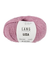 Pelote de laine et soie à tricoter Liza - Lang Yarns 85 Rose