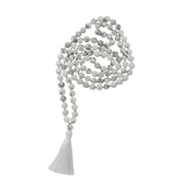 Mala en Howlite Blanche 108 perles - Omsaé