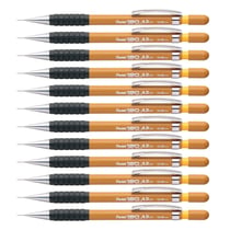 Porte-mine PENTEL Hi-Graph - Pointe 0,9 mm - Corps ocre - Lot de 12