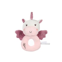 Hochet Bebe Bamboo Licorne - 14 cm s/carte